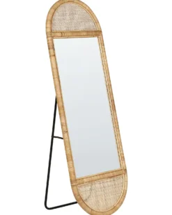 Lustro stojące BARGES 150 cm Rattan Naturalny