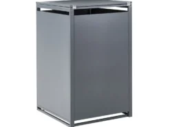 Obudowa śmietnikowa 240 L PIACENZA Metal Ciemnoszary