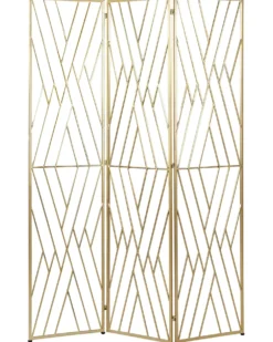 3-panelowy parawan pokojowy ASOLO Złoty 117 cm 170 cm
