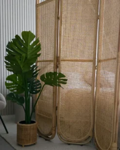3-panelowy parawan pokojowy CORTONA Jasnobrązowy 118 cm 180 cm