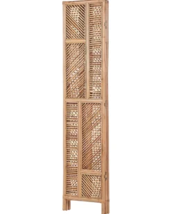 3-panelowy parawan pokojowy LAMEZIA Jasnobrązowy 117 cm 180 cm