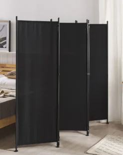 5-panelowy parawan pokojowy NARNI Czarny 270 cm 170 cm