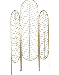 3-panelowy parawan pokojowy PESCIA Złoty 120 cm 160 cm