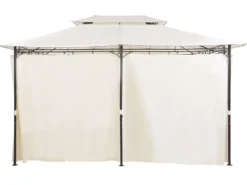 Pawilon ogrodowy COLOS Metal 400 cm 300 cm Beżowy