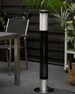 Promiennik na podczerwień wolnostojący VEZUVIO 1500 W Czarny