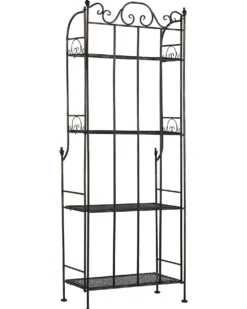 Regał ISERNIA Metal 155 cm 61 cm Czarny