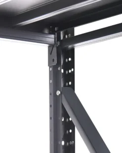 Regał magazynowy FIUGGI Metal 200 cm 200 cm Czarny