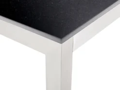Stół ogrodowy GROSSETO 180 cm 90 cm Polerowany Granit Czarny