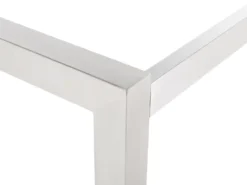 Stół ogrodowy GROSSETO 220 cm 100 cm Polerowany Granit Szary