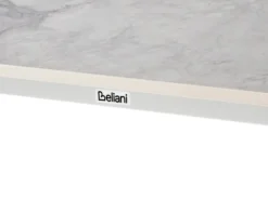 Stół ogrodowy RODALLO 160 cm 90 cm Kamień Biały marmur