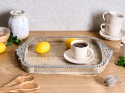Taca dekoracyjna ASIUT Drewno mango Jasnobrązowy