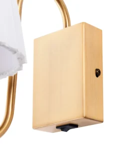 Zestaw 2 lamp ściennych TOLKA Biały Metal
