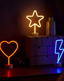 Zestaw 3 neonów LED FLORETTA Kolorowy